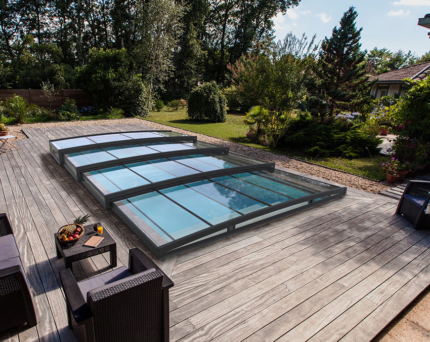 Lucio : Abri de piscine ultra bas