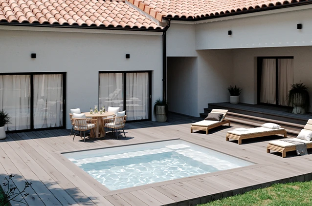 Piscine à fond plat -IKONIK gamme YELO